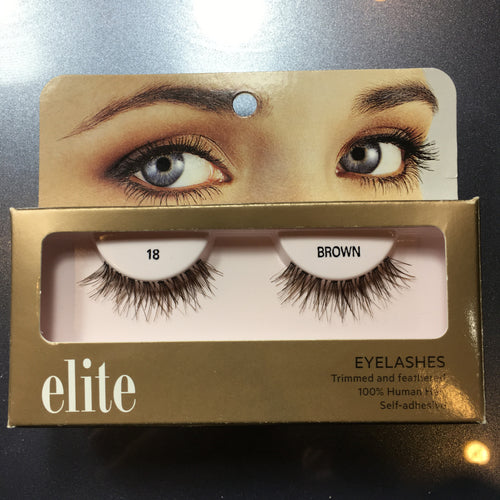 Elite eyelashes #18 Brown Natural